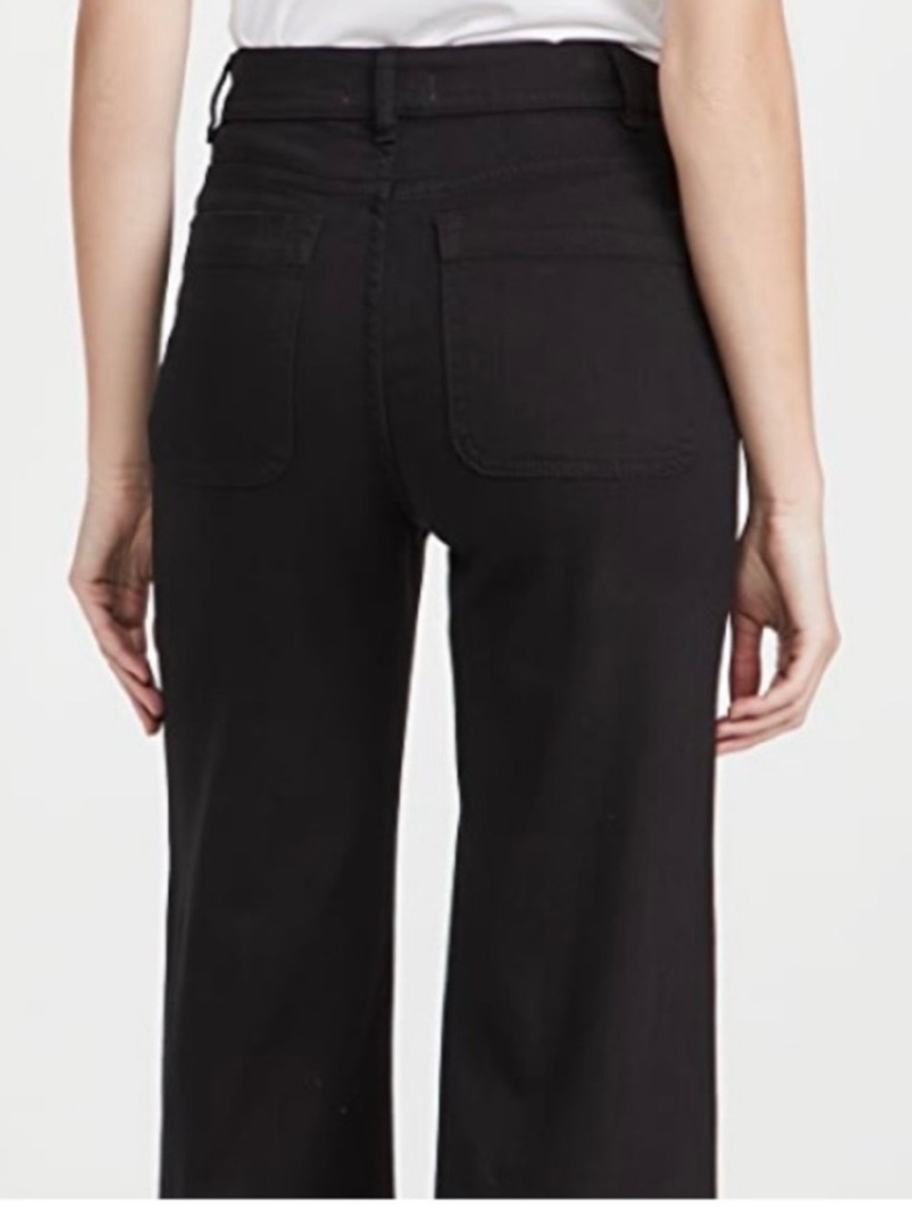 DL1961 HEPBURN Wide Leg High Rise Women's Jeans - Black - SIZE 26 - Picture 2 of 8